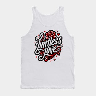 LIMITLESS LOVE - TYPOGRAPHY INSPIRATIONAL QUOTES Tank Top